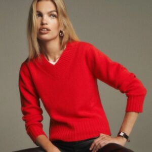 Reformation - Dulce Cashmere V-neck Sweater